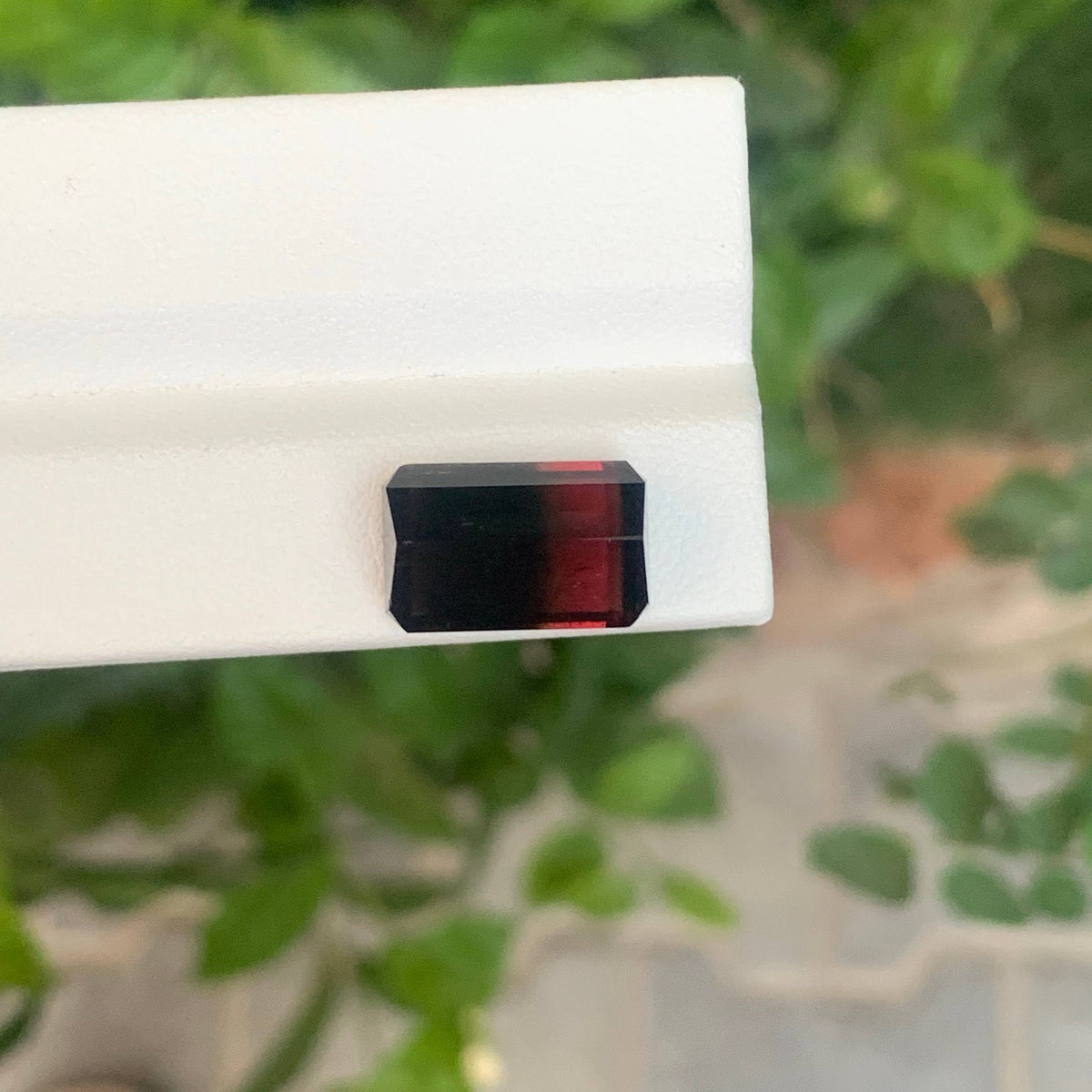 9.00 Carat Natural Loose Bicolor Tourmaline Stone Emerald Cut Afghan Gemstone