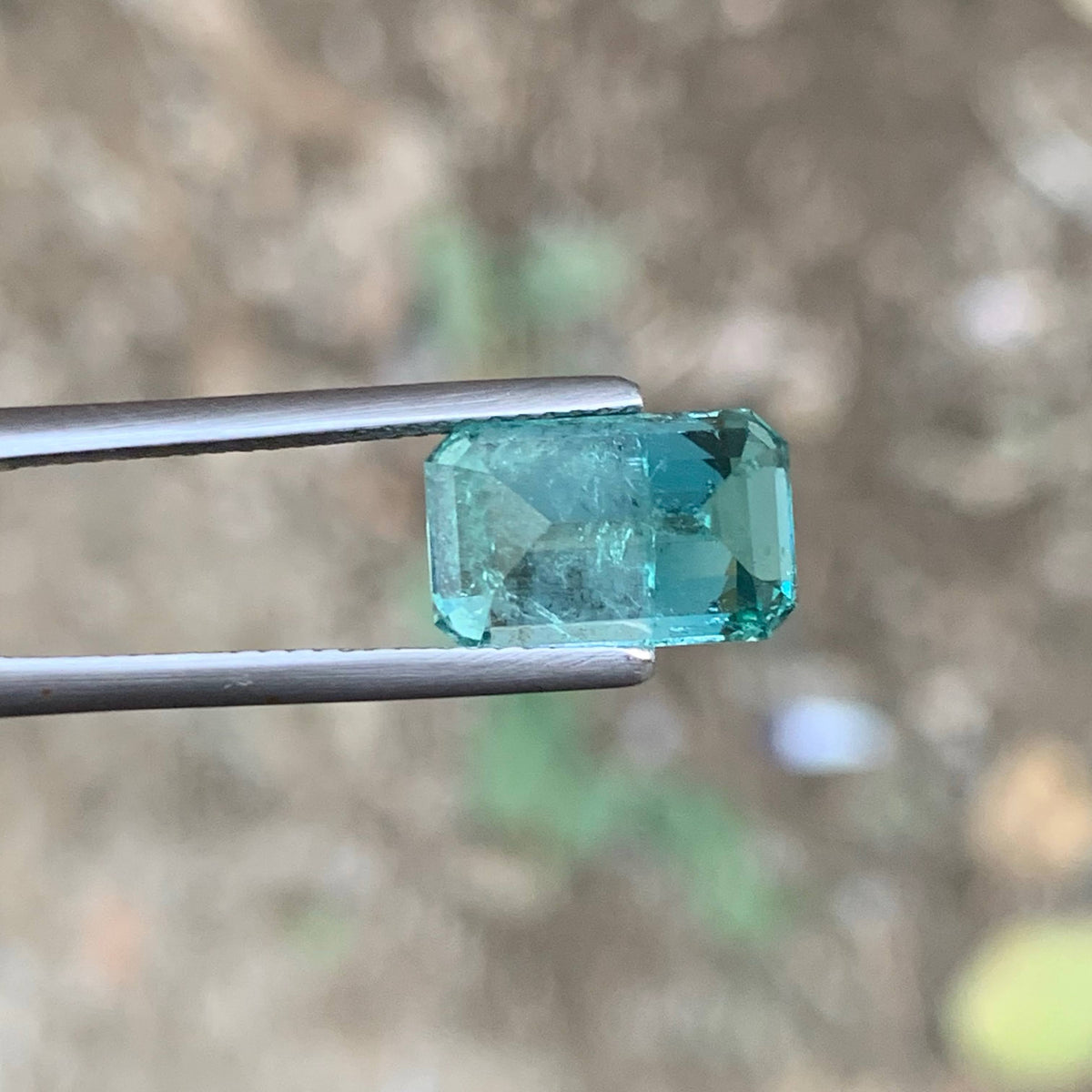 5.00 Carat Natural Loose Fine Quality Tourmaline Emerald Cut Afghan Gemstone