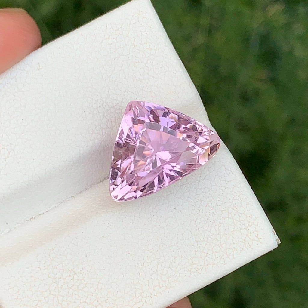 9.80 Carat Trilliant Cut Kunzite