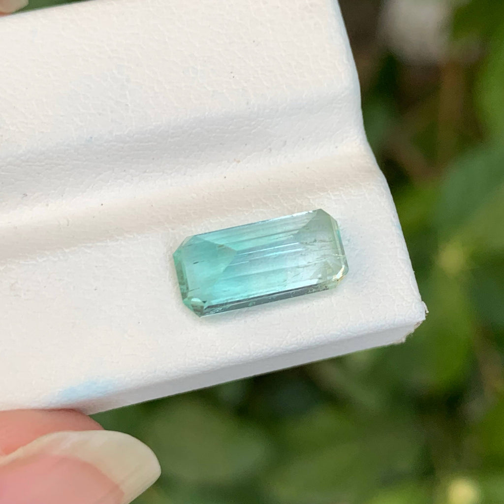 2.85 Carats Loose Emerald Stone Emerald Cut Natural Afghan Gemstone