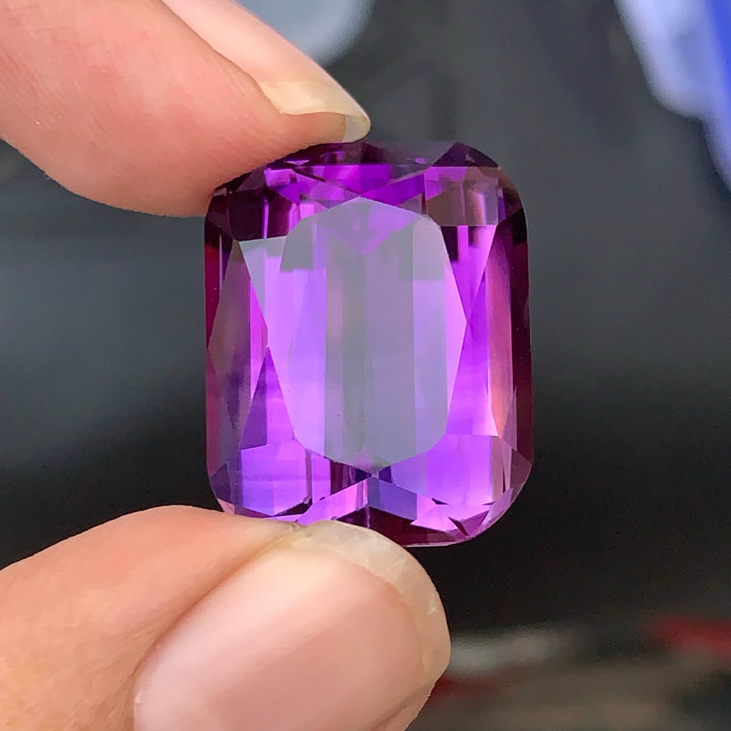 39.60 Ct Deep Purple Amethyst Cushion