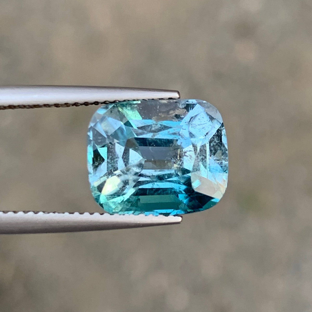 7.55 Ct Unique Color Tourmaline Cushion