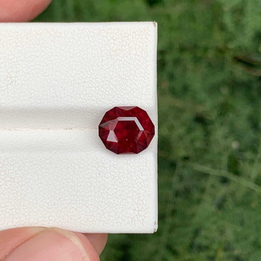 3.90 Carat Red Garnet Fancy Cut