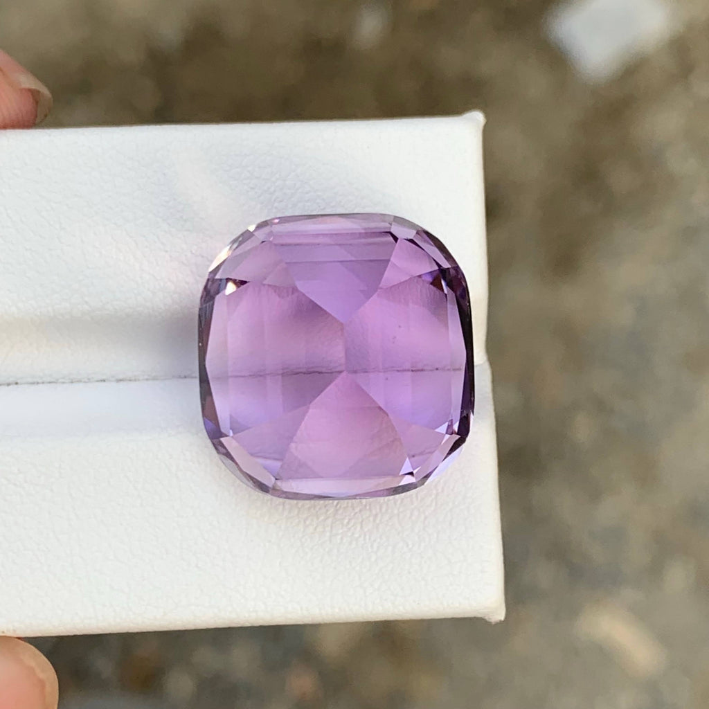 38.00 Carat Natural Loose Purple Kunzite Stone Cushion Cut Afghan Gemstone