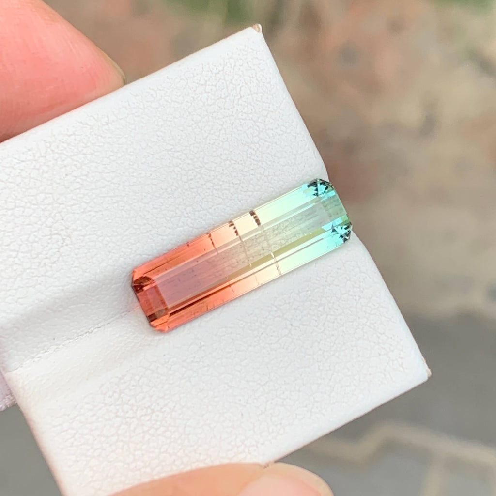 6.50 Carats Bicolor Tourmaline Gem