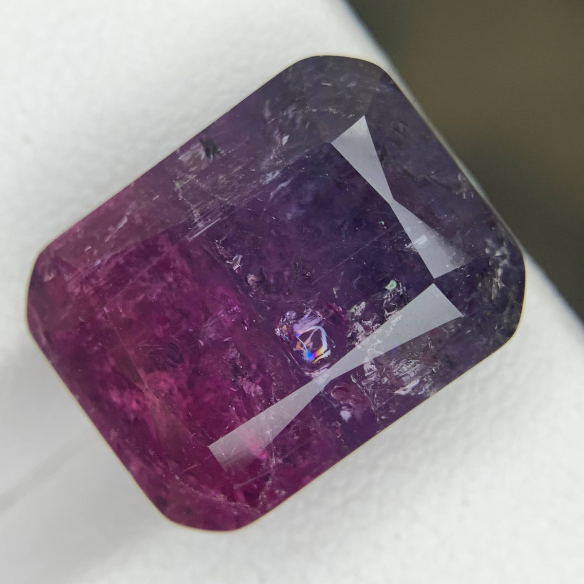 12.50 Carat Natural Loose Bicolor Tourmaline Stone Cushion Cut Afghan Gemstone