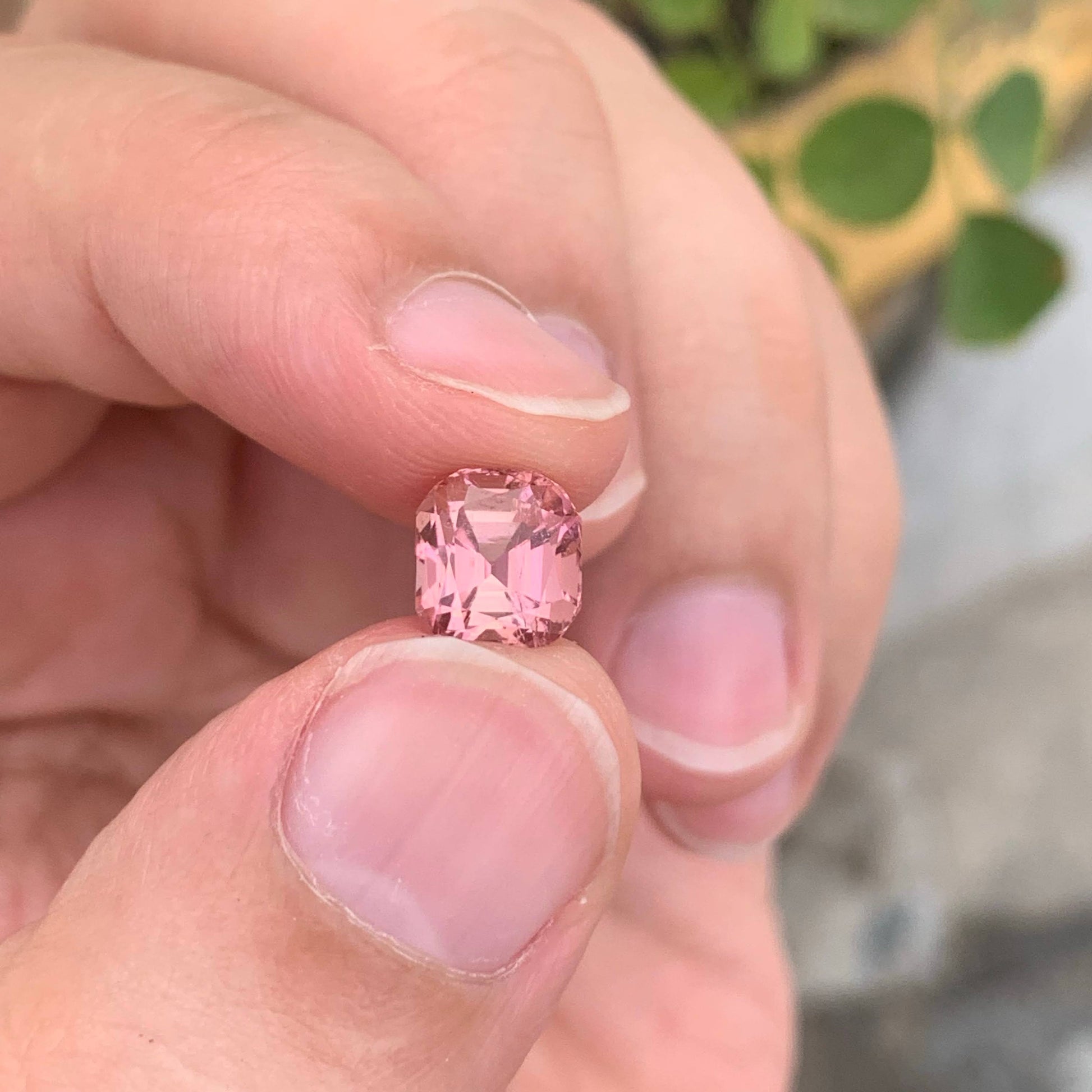 3Ct Natural Baby Pink Tourmaline Cushion