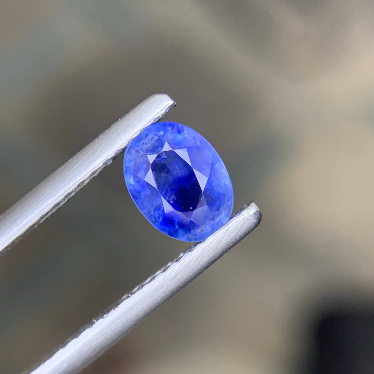0.85 Carat Natural Loose Blue Color Sapphire Oval Cut Sri Lankan Gemstone