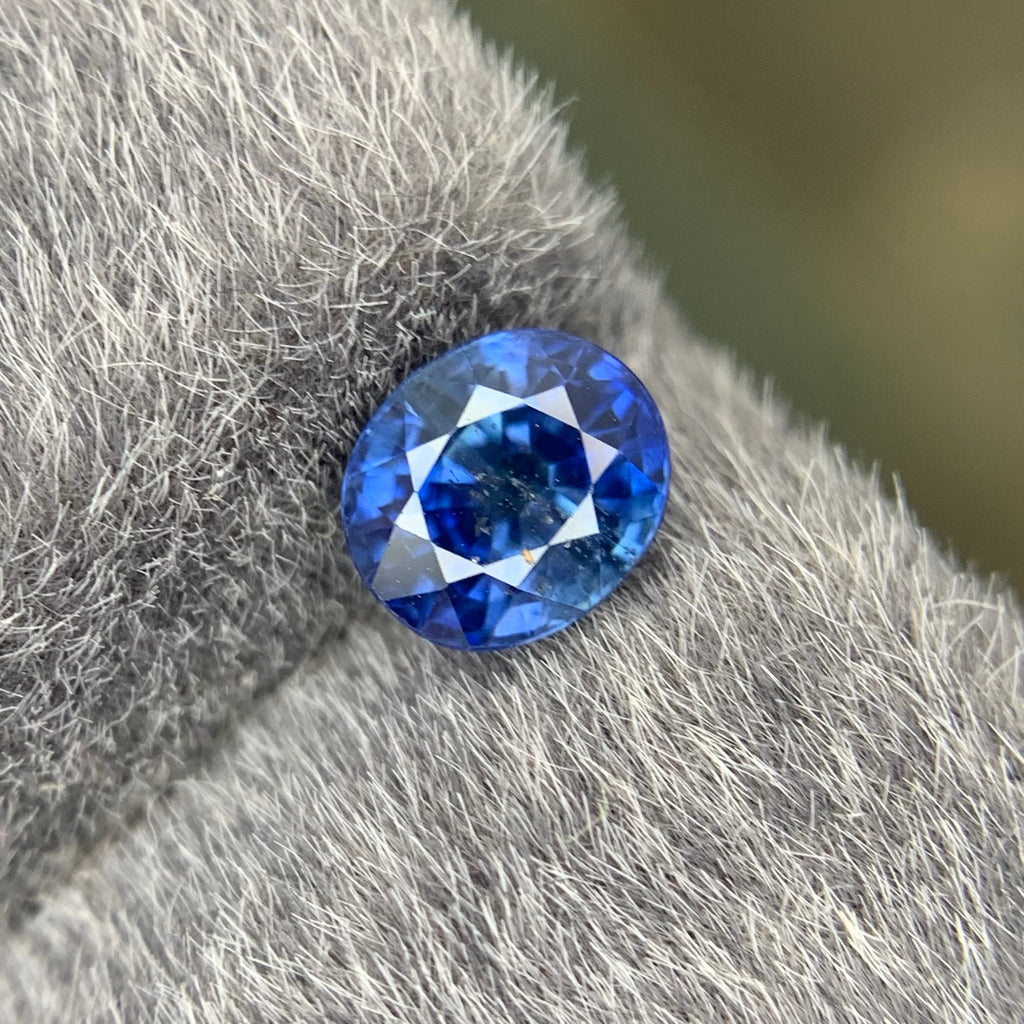 1.15 Carat Natural Loose Blue Sapphire Stone Oval Cut Sri Lankan Gemstone