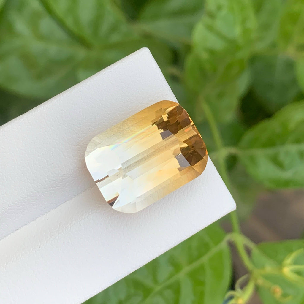 19.50 Carats Golden Bicolor Citrine