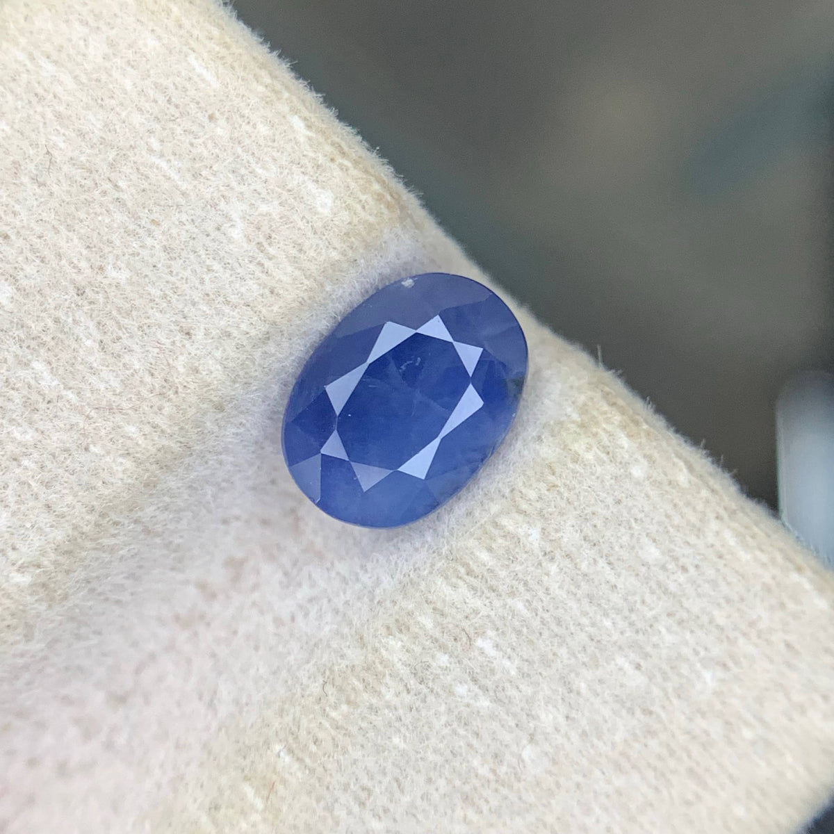 2.00 Carat Natural Blue Sapphire Oval Cut Sri Lankan Gemstone