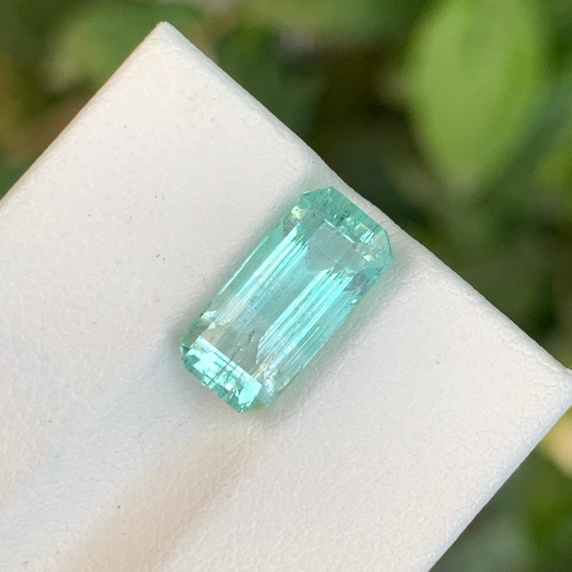 2.85 Carats Loose Emerald Stone Emerald Cut Natural Afghan Gemstone