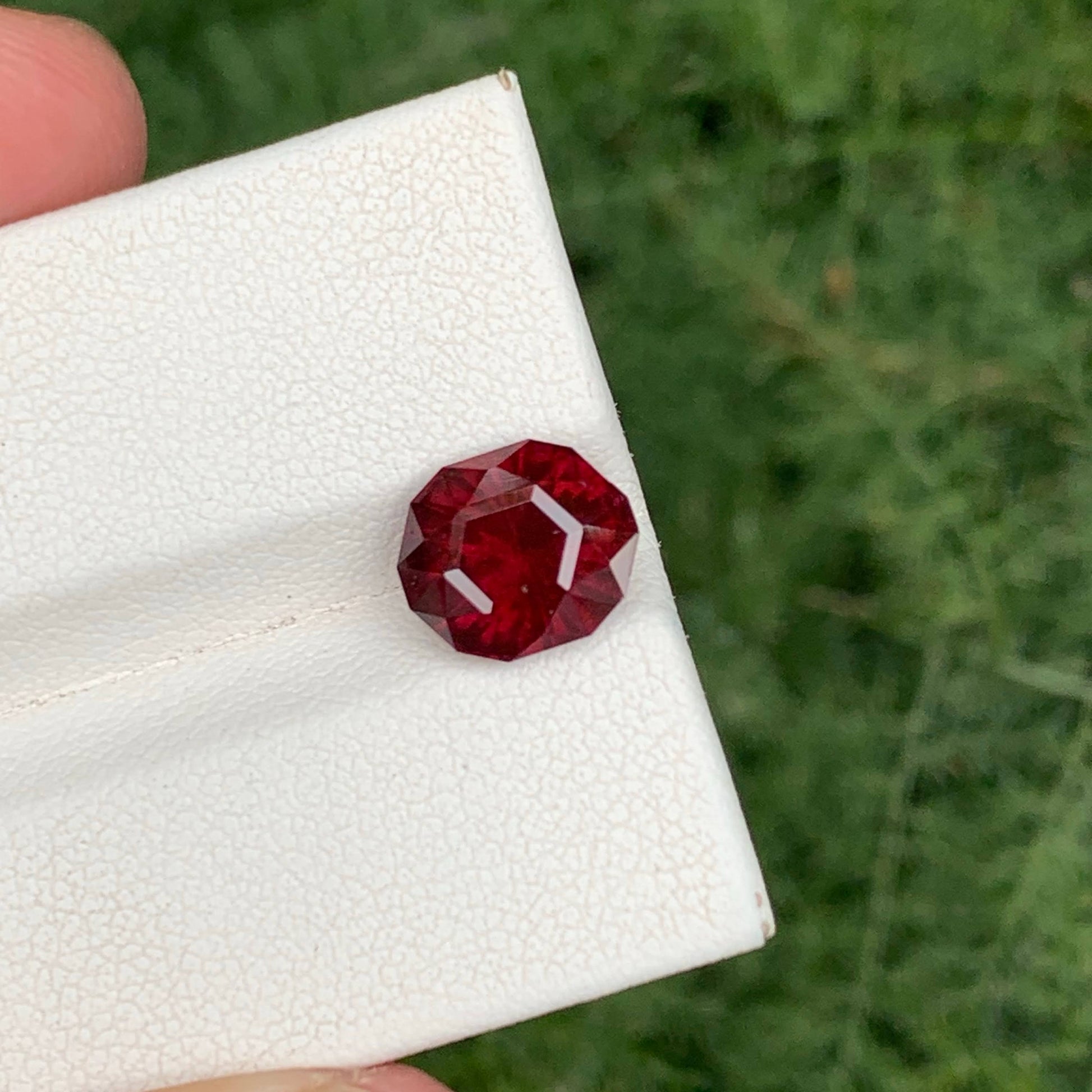 3.90 Carat Red Garnet Fancy Cut