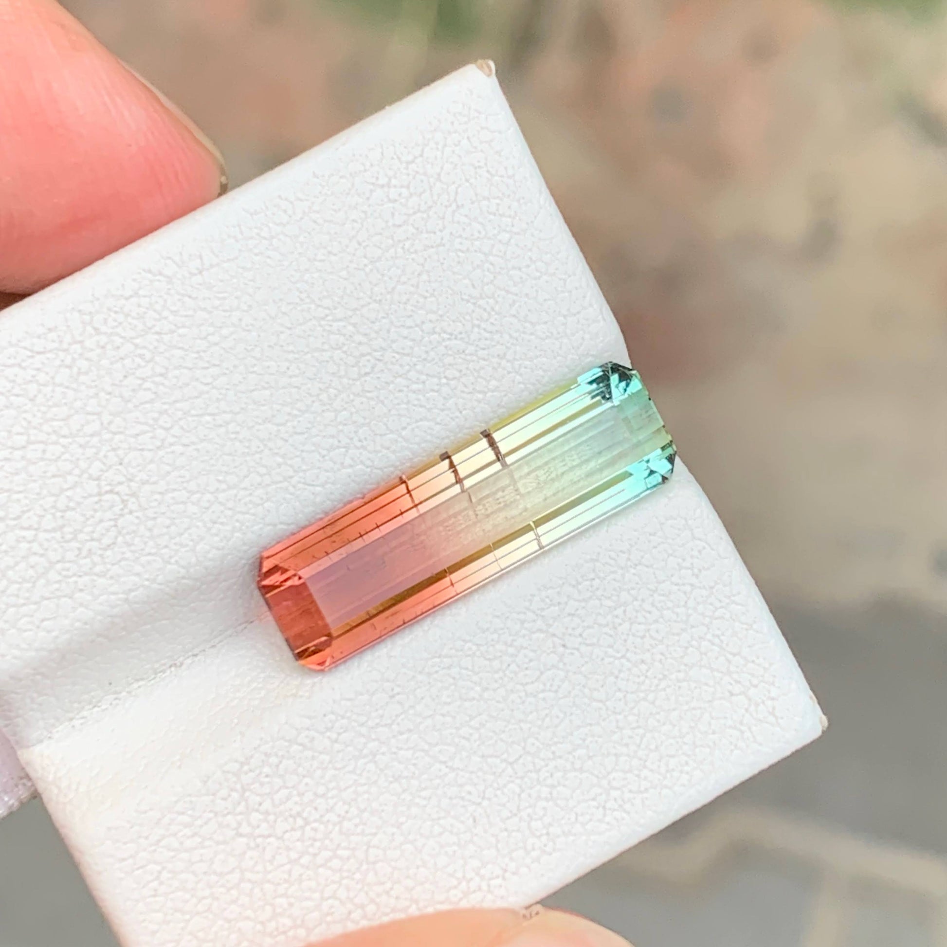 6.50 Carats Bicolor Tourmaline Gem