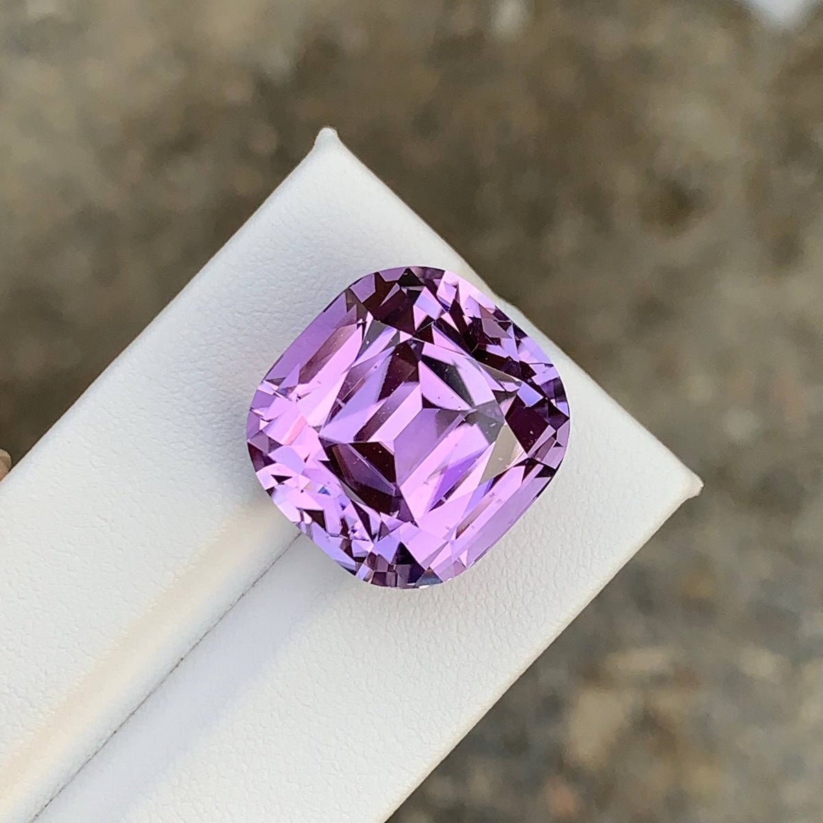 38.00 Carat Natural Loose Purple Kunzite Stone Cushion Cut Afghan Gemstone