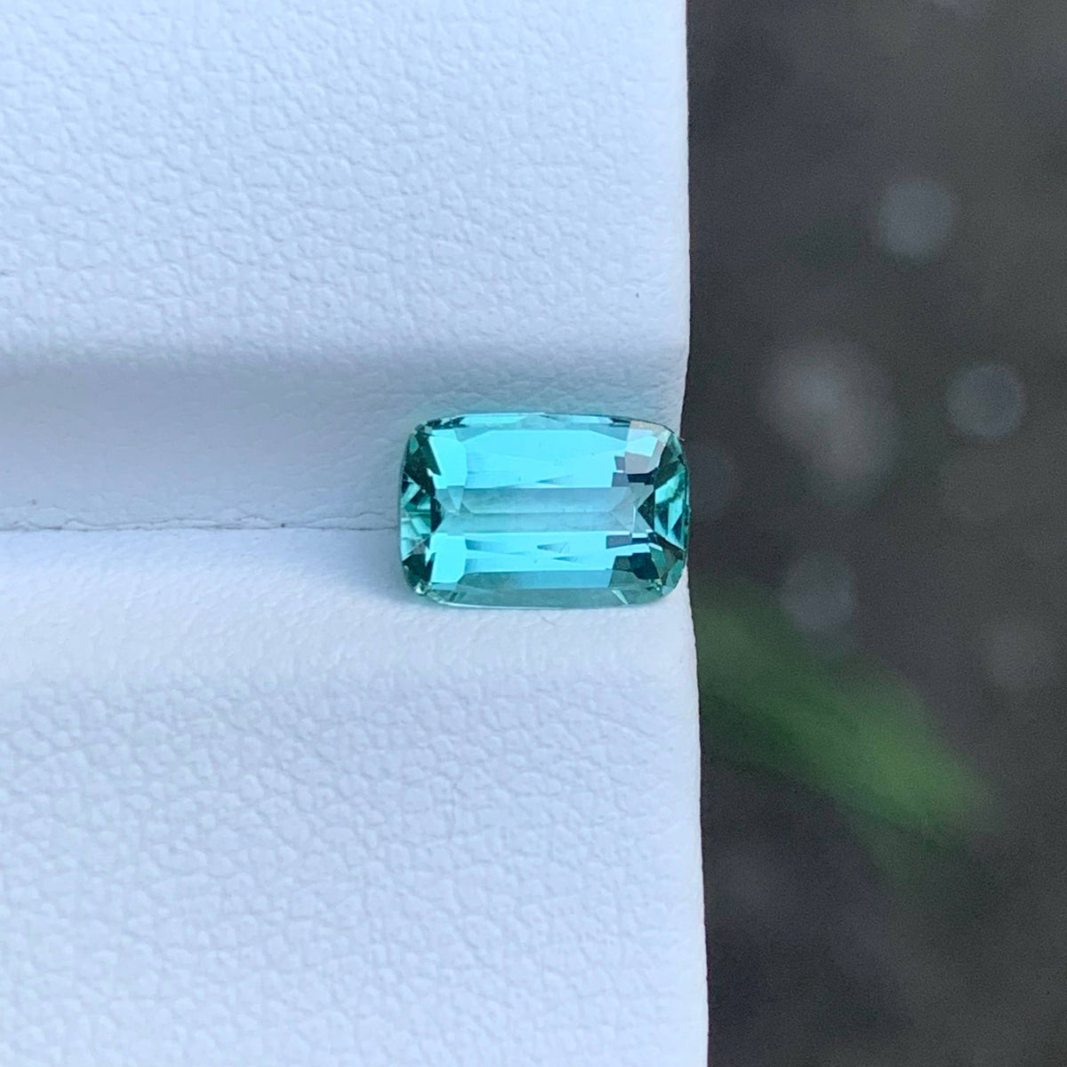 1.40 Carat Sea Foam Tourmaline Cushion Cut Afghanistan | Eye Clean Untreated