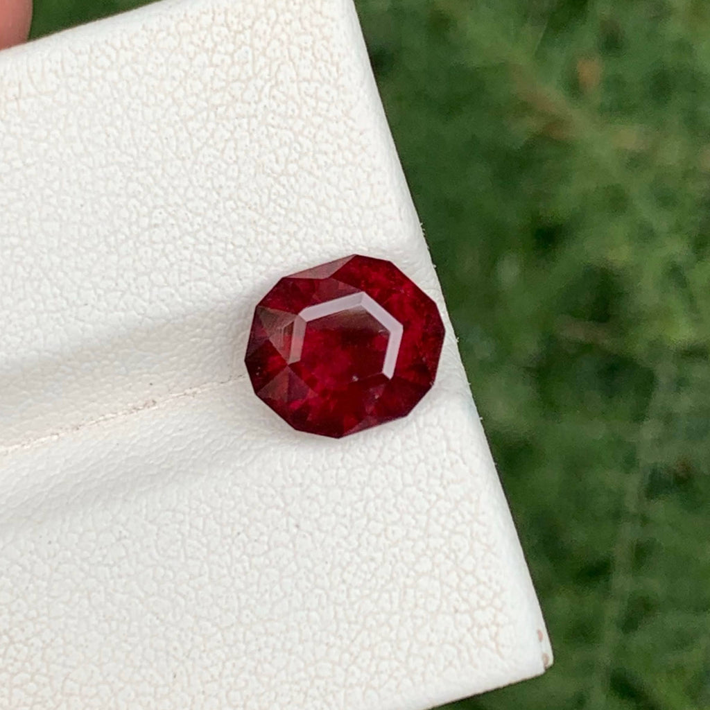 3.90 Carat Red Garnet Fancy Cut