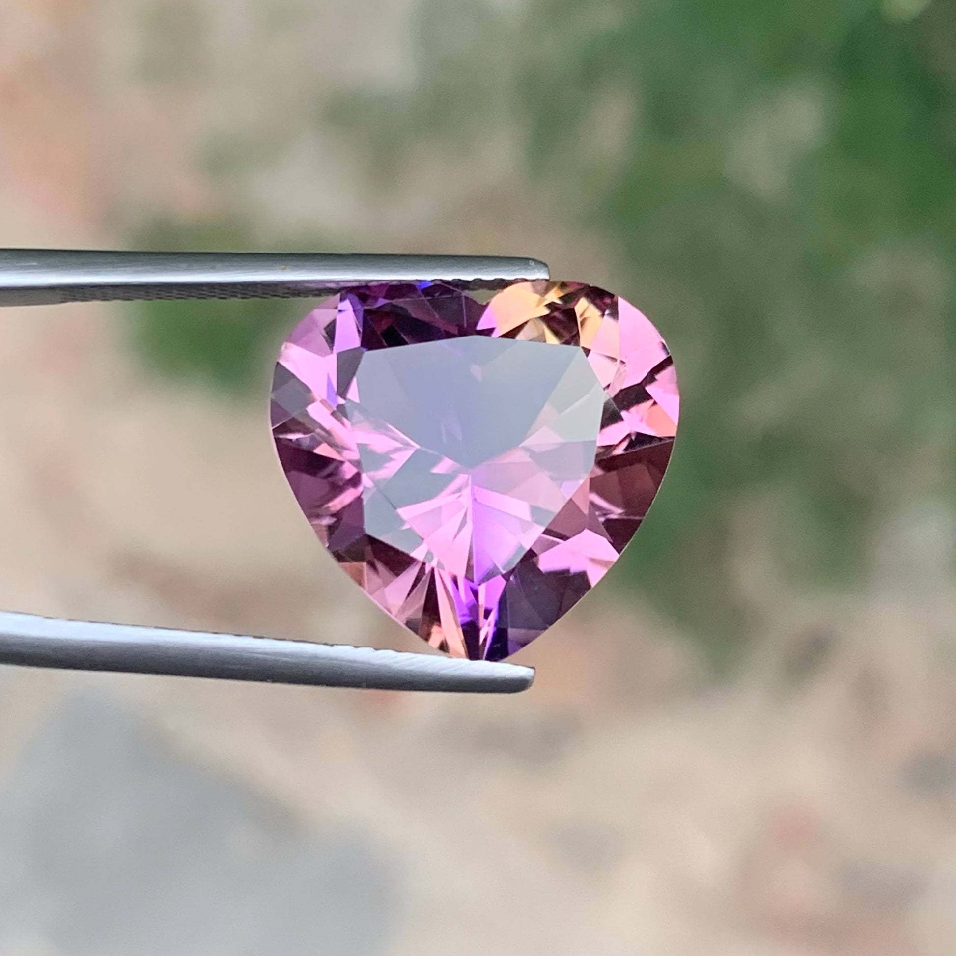 11.70 Carat Heart Shape Ametrine