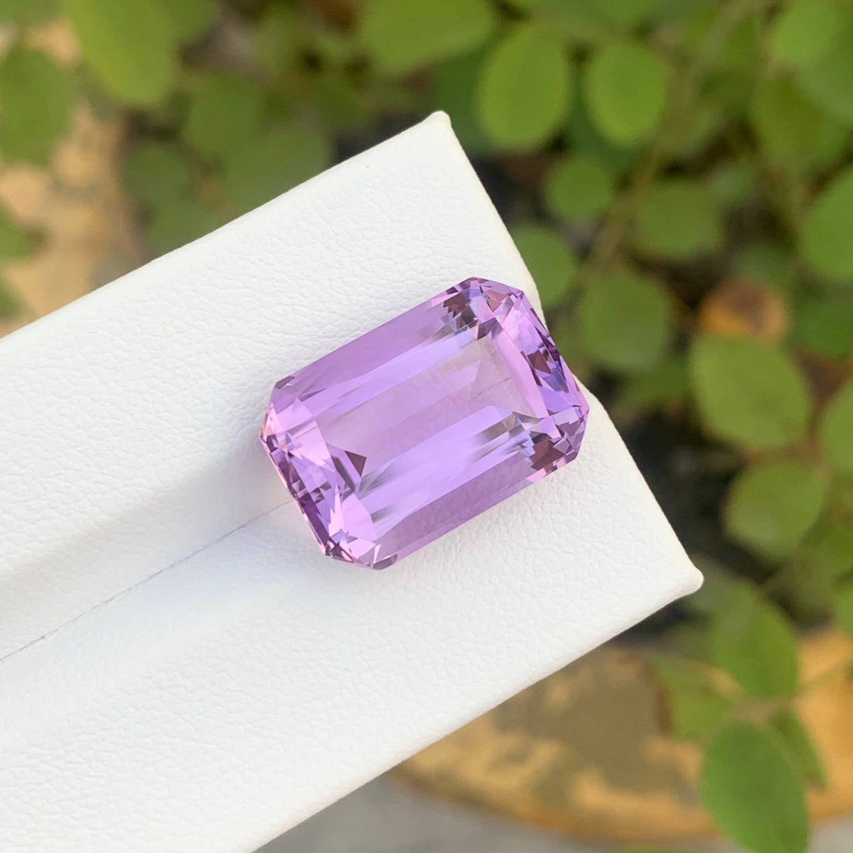 14.40 Carat Natural Loose Purple Amethyst Stone Cushion Cut Brazilian Gemstone