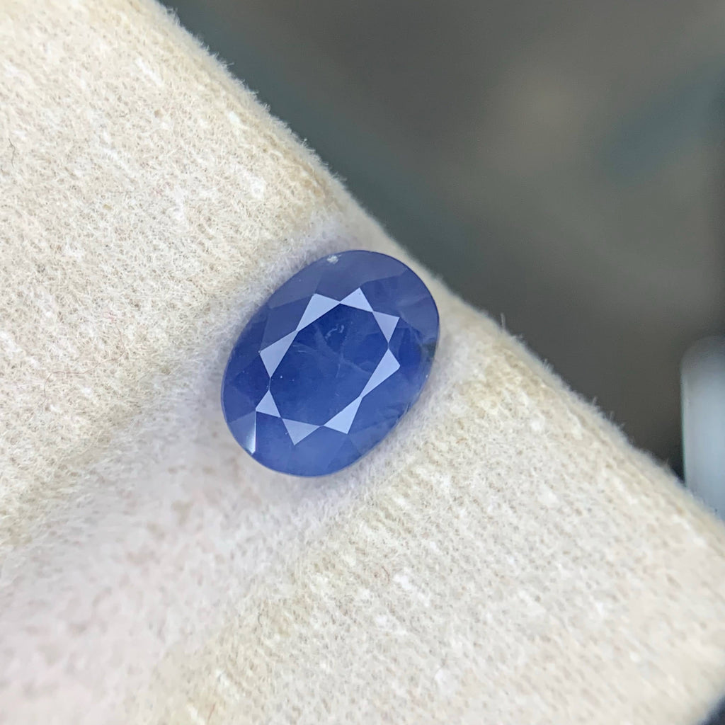 2.00 Carat Natural Blue Sapphire Oval Cut Sri Lankan Gemstone