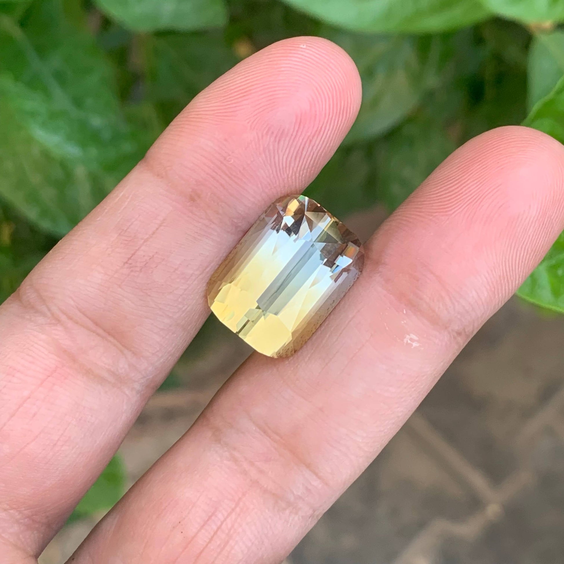 19.50 Carats Golden Bicolor Citrine
