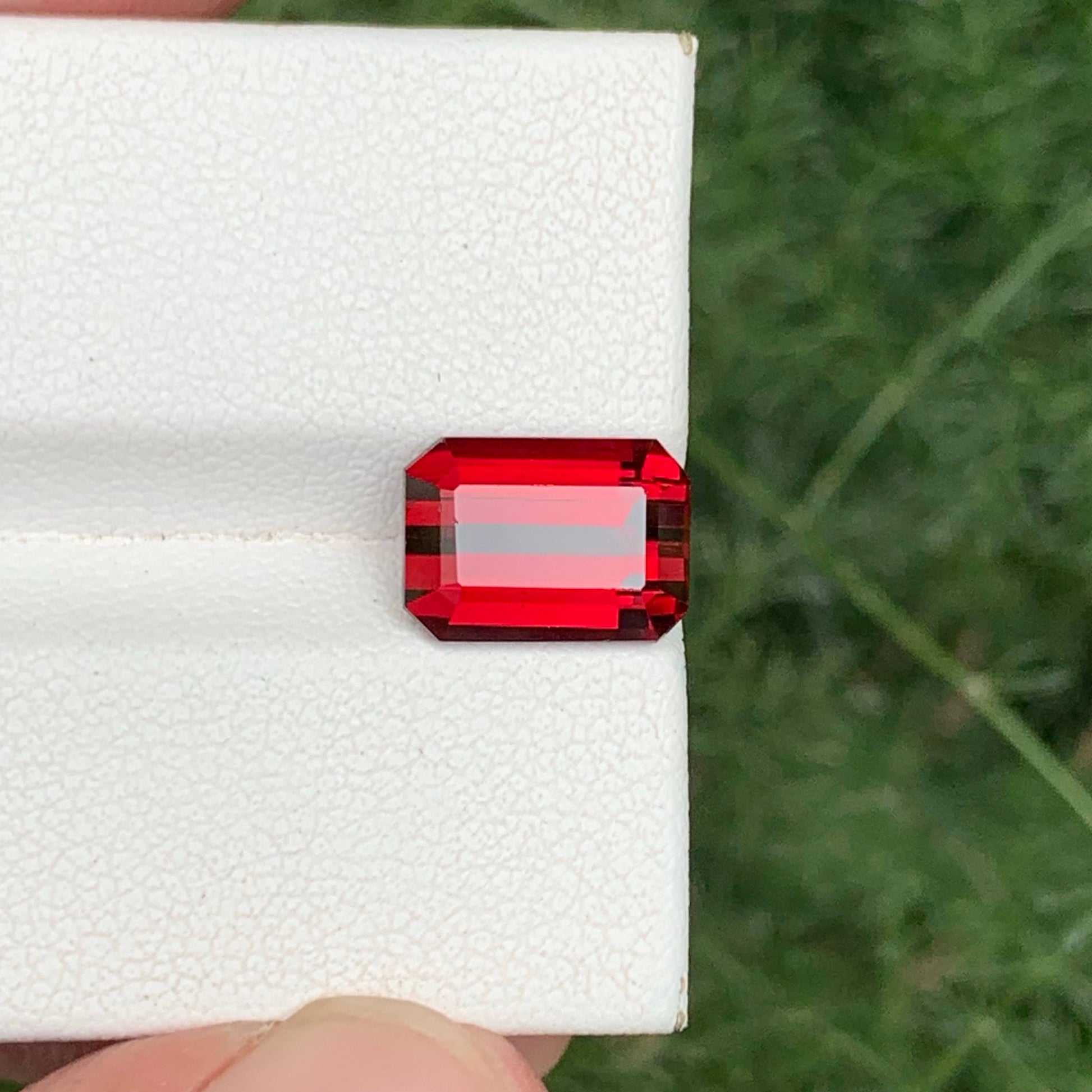 4.60 Carat Red Garnet Emerald Cut