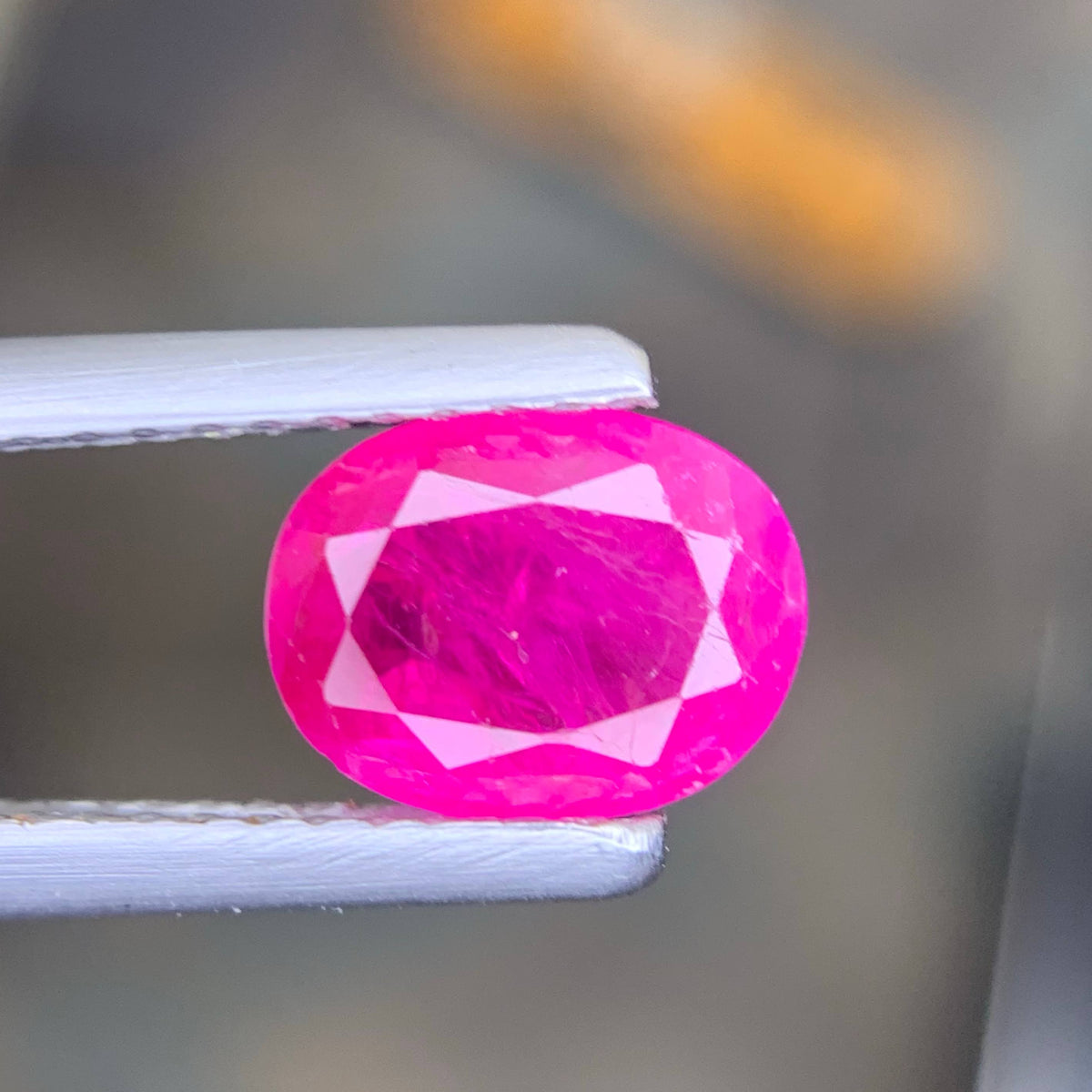 1.50 Ct Pinkish Red Ruby Oval Cut