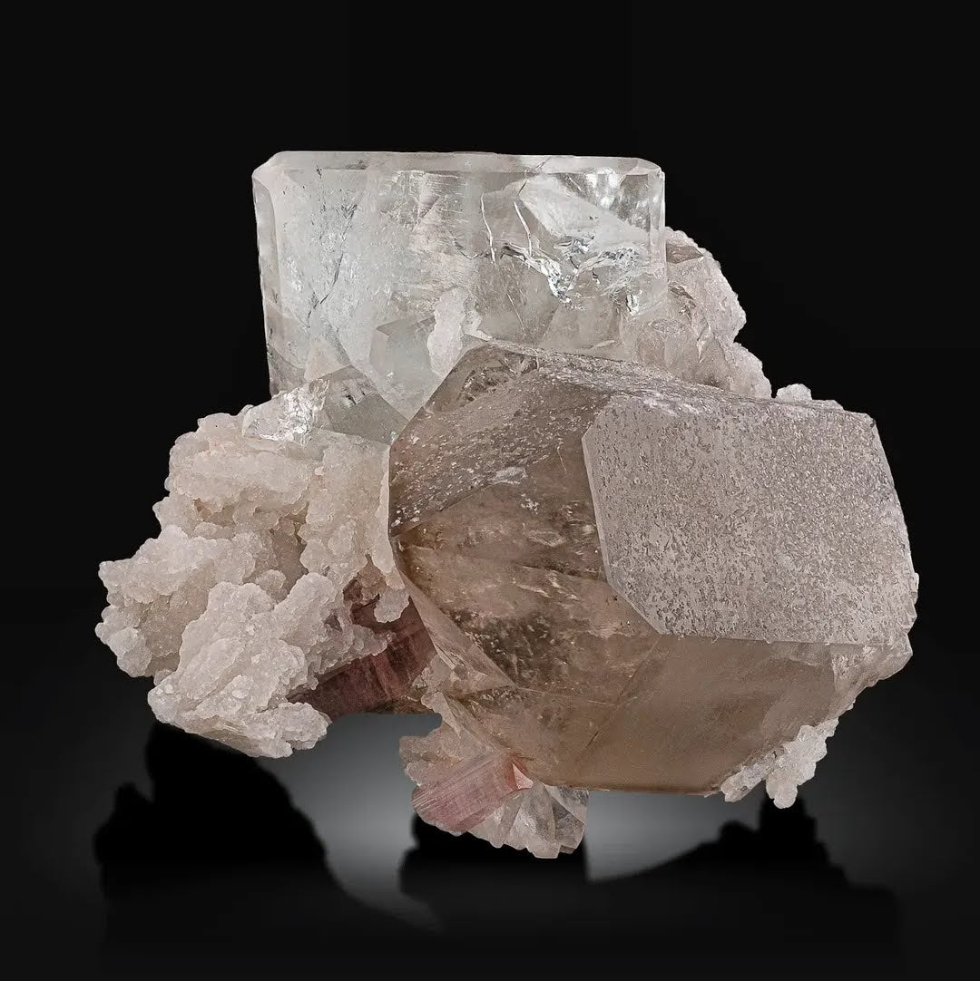 Aesthetic Topaz With Tourmaline