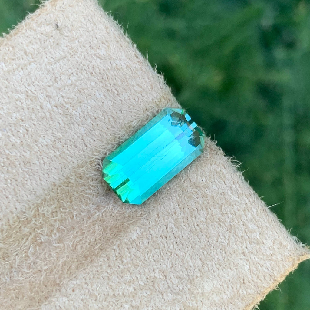 3.20 Carat Light Bluish Green Tourmaline