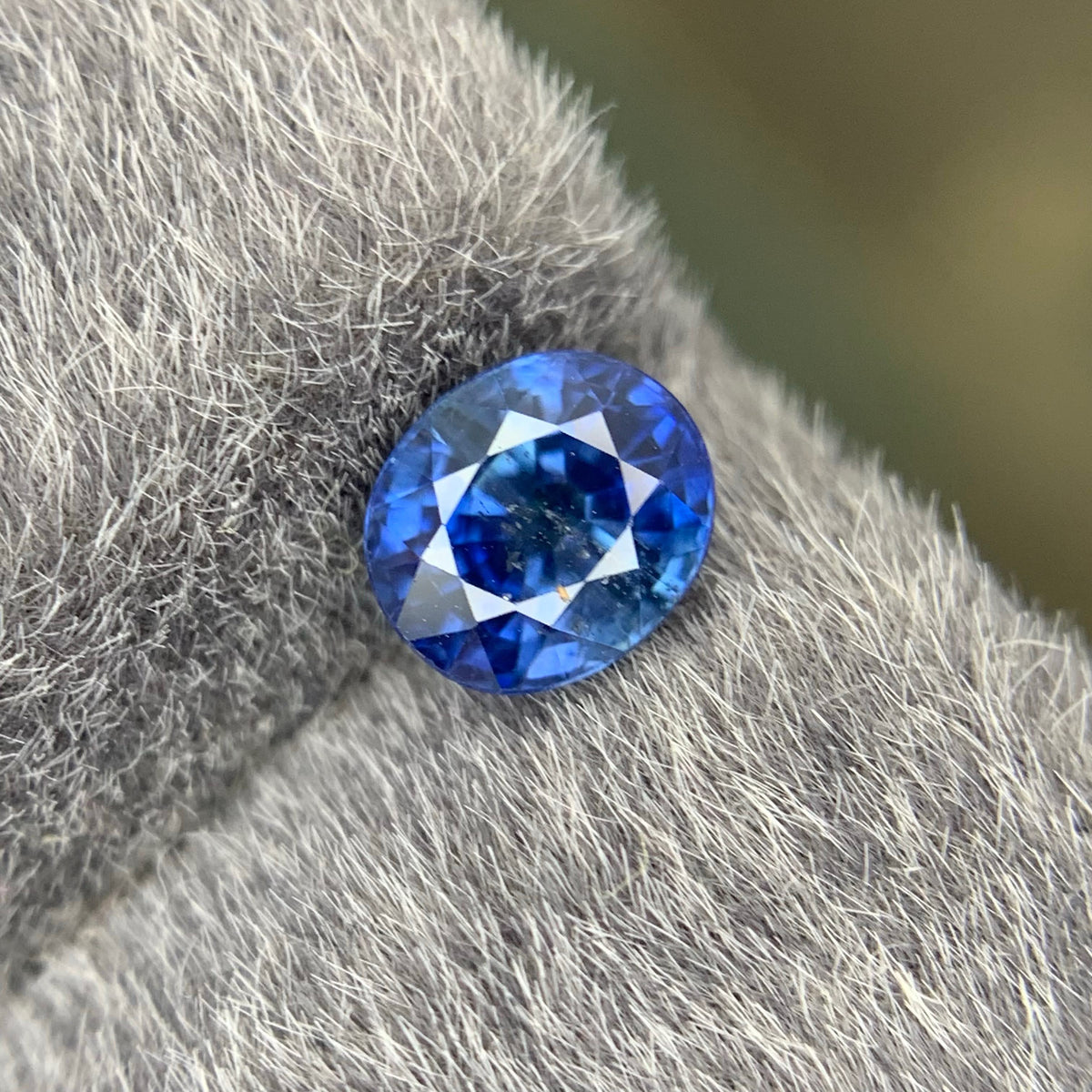 1.15 Carat Natural Loose Blue Sapphire Stone Oval Cut Sri Lankan Gemstone
