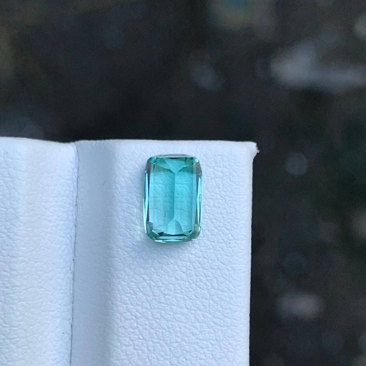 1.40 Carat Sea Foam Tourmaline Cushion Cut Afghanistan | Eye Clean Untreated
