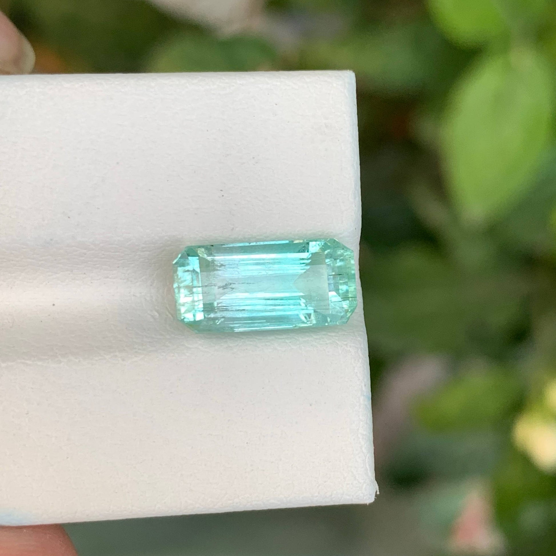 2.85 Carats Loose Emerald Stone Emerald Cut Natural Afghan Gemstone