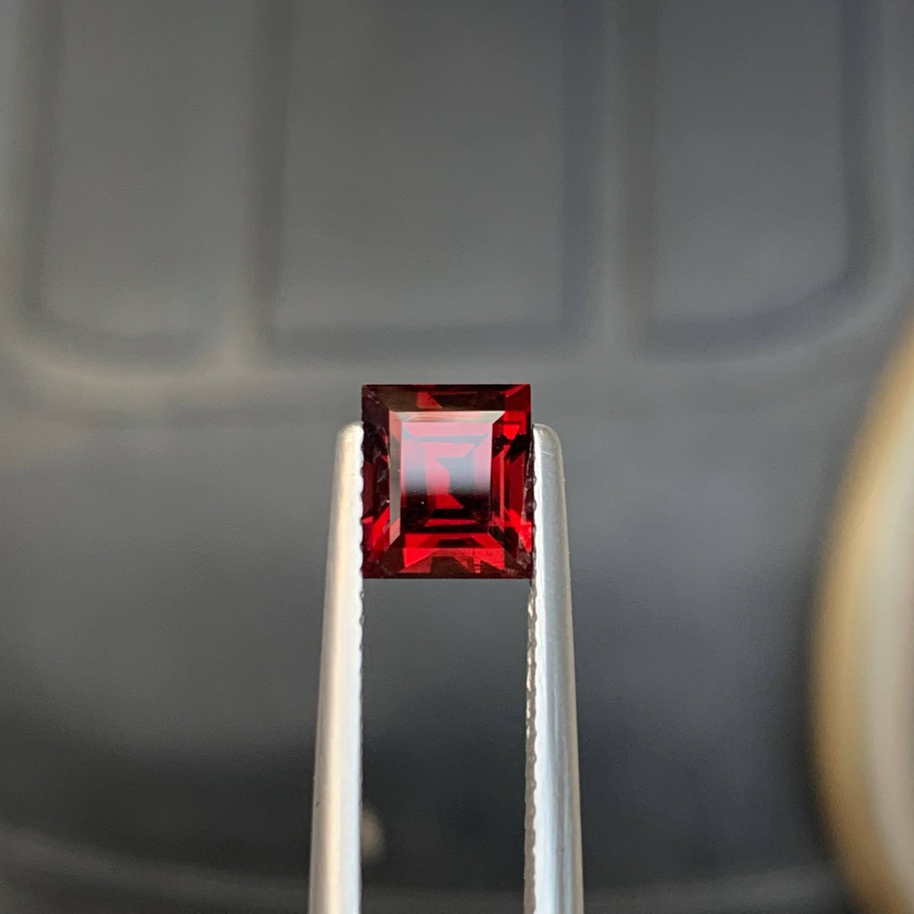 1.90 Carat Sweet Red Garnet Baguette Cut African Untreated VVS