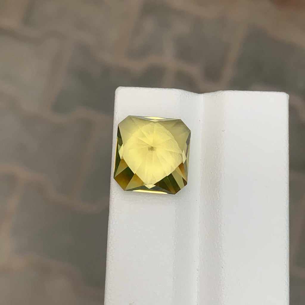 10.45 Carat Natural Loose Lemon Color Citrine Fancy Cut African Gemstone