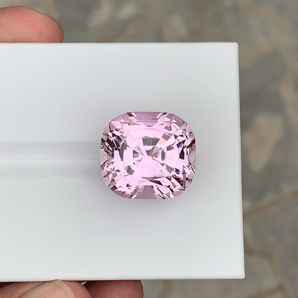 43.25 Carat Pink Kunzite Cushion Cut Afghanistan Loupe Clean Untreated