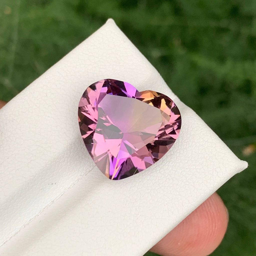 11.70 Carat Heart Shape Ametrine
