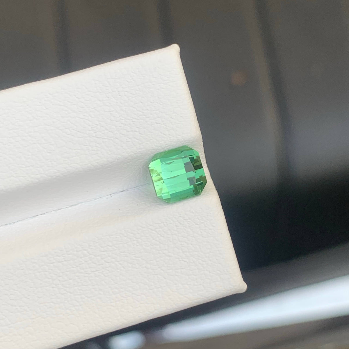 1.90 Carat Natural Loose Green Color Tourmaline Cushion Cut Afghan Gemstone