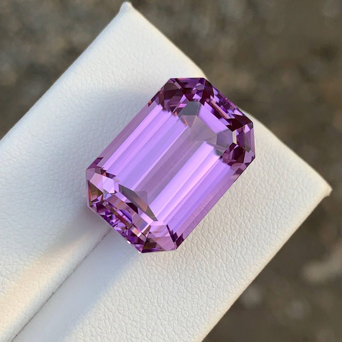 28.30 Carat Natural Loose Pink Purple Kunzite Emerald Cut Afghan Gemstone