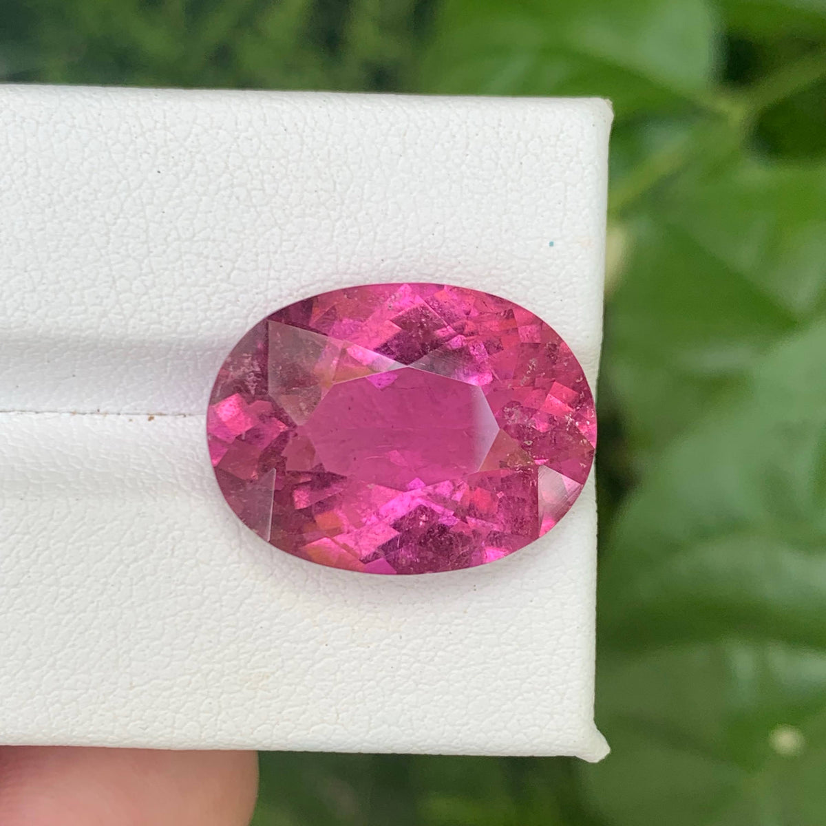 13.30 Carat Natural Loose Red Rubelite Tourmaline Stone Oval Cut Afghan Gemstone