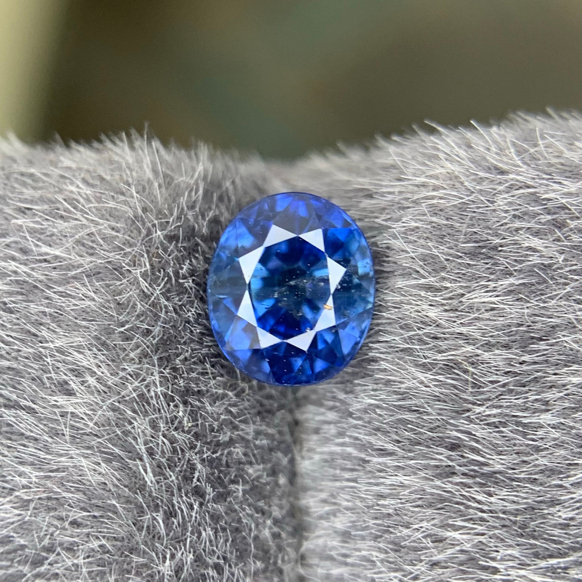 1.15 Carat Natural Loose Blue Sapphire Stone Oval Cut Sri Lankan Gemstone