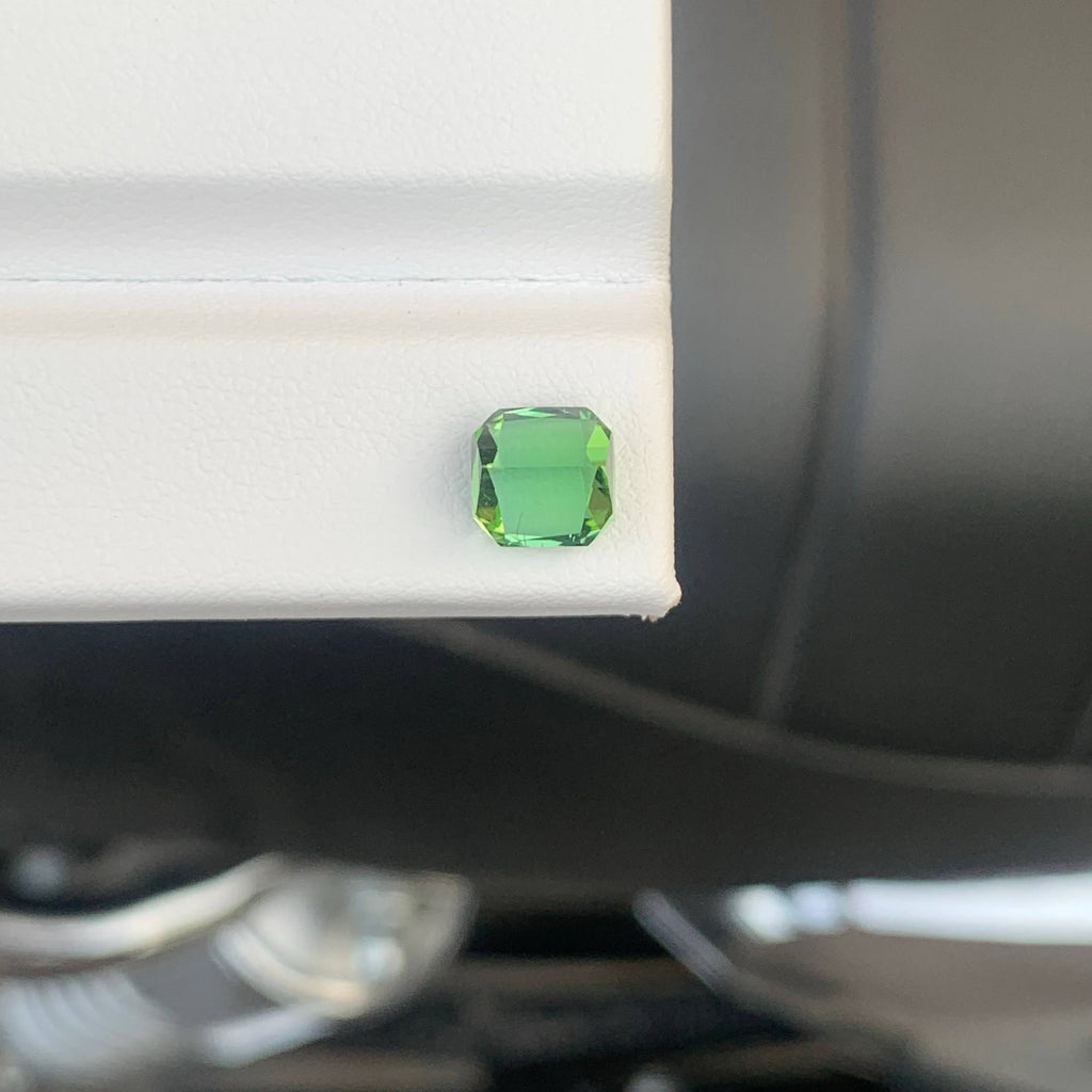 1.90 Carat Natural Loose Green Color Tourmaline Cushion Cut Afghan Gemstone