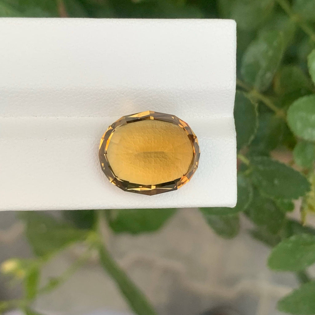 13.35 Ct Natural Golden Citrine Oval 
