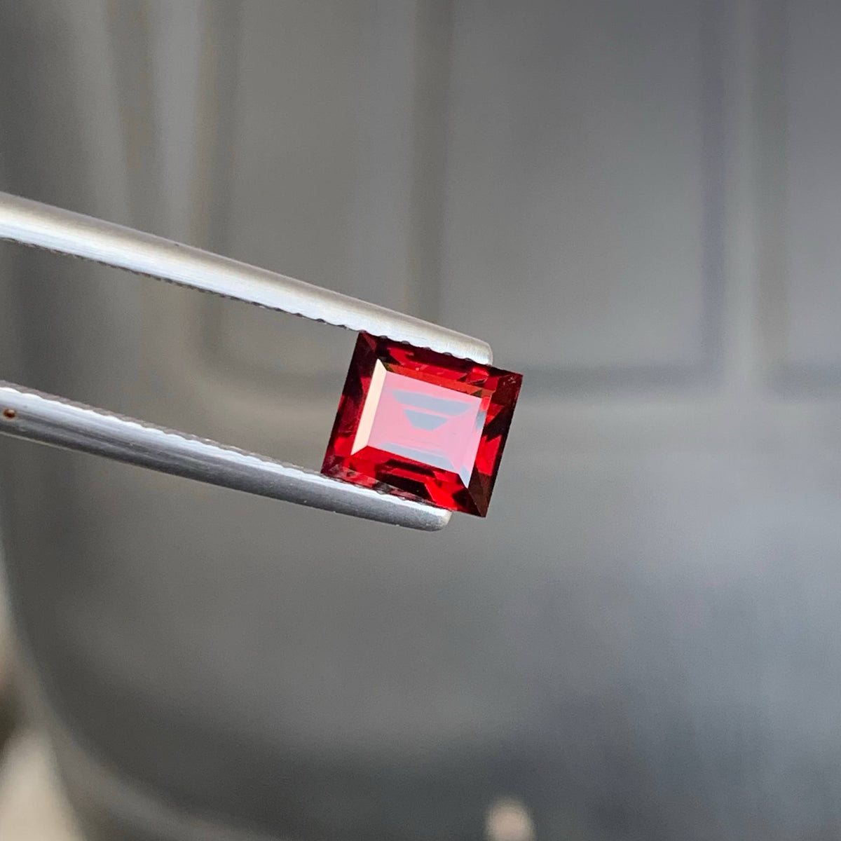 1.90 Carat Sweet Red Garnet Baguette Cut African Untreated VVS