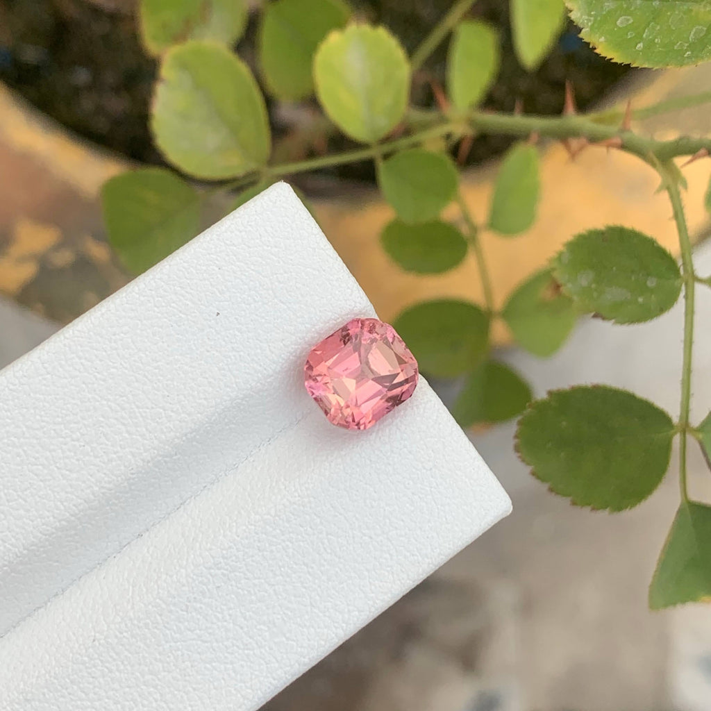 3Ct Natural Baby Pink Tourmaline Cushion