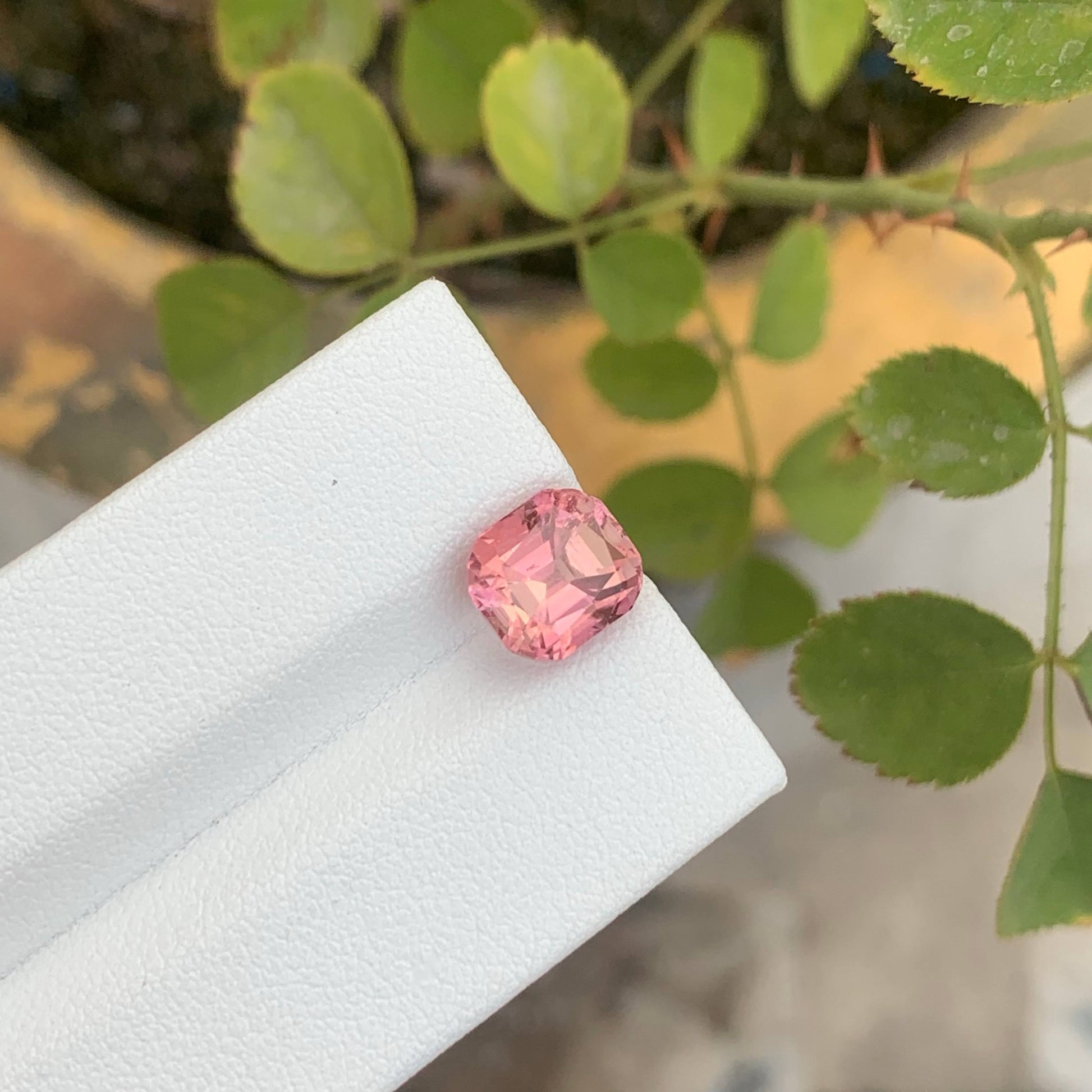 3Ct Natural Baby Pink Tourmaline Cushion