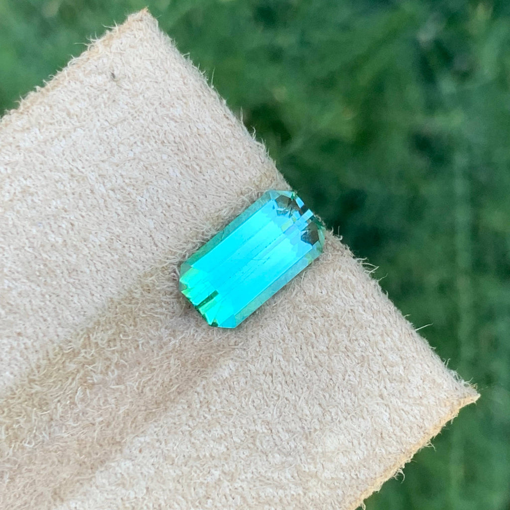 3.20 Carat Light Bluish Green Tourmaline