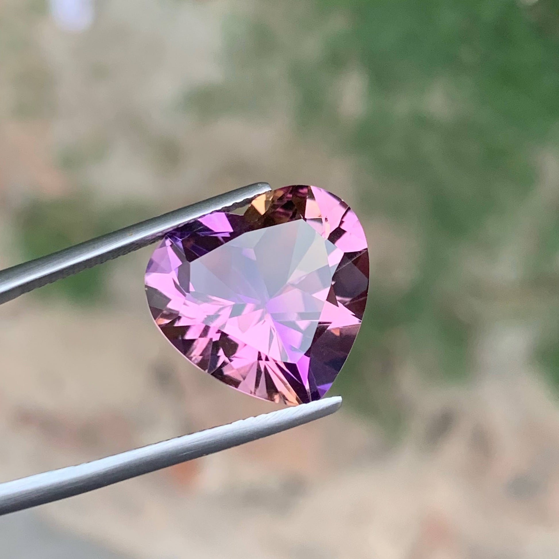 11.70 Carat Heart Shape Ametrine