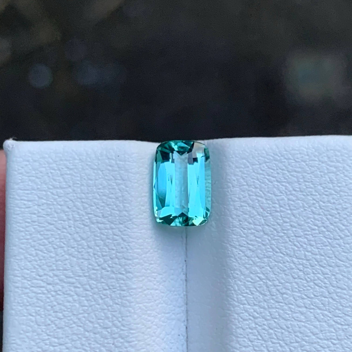 1.40 Carat Sea Foam Tourmaline Cushion Cut Afghanistan | Eye Clean Untreated