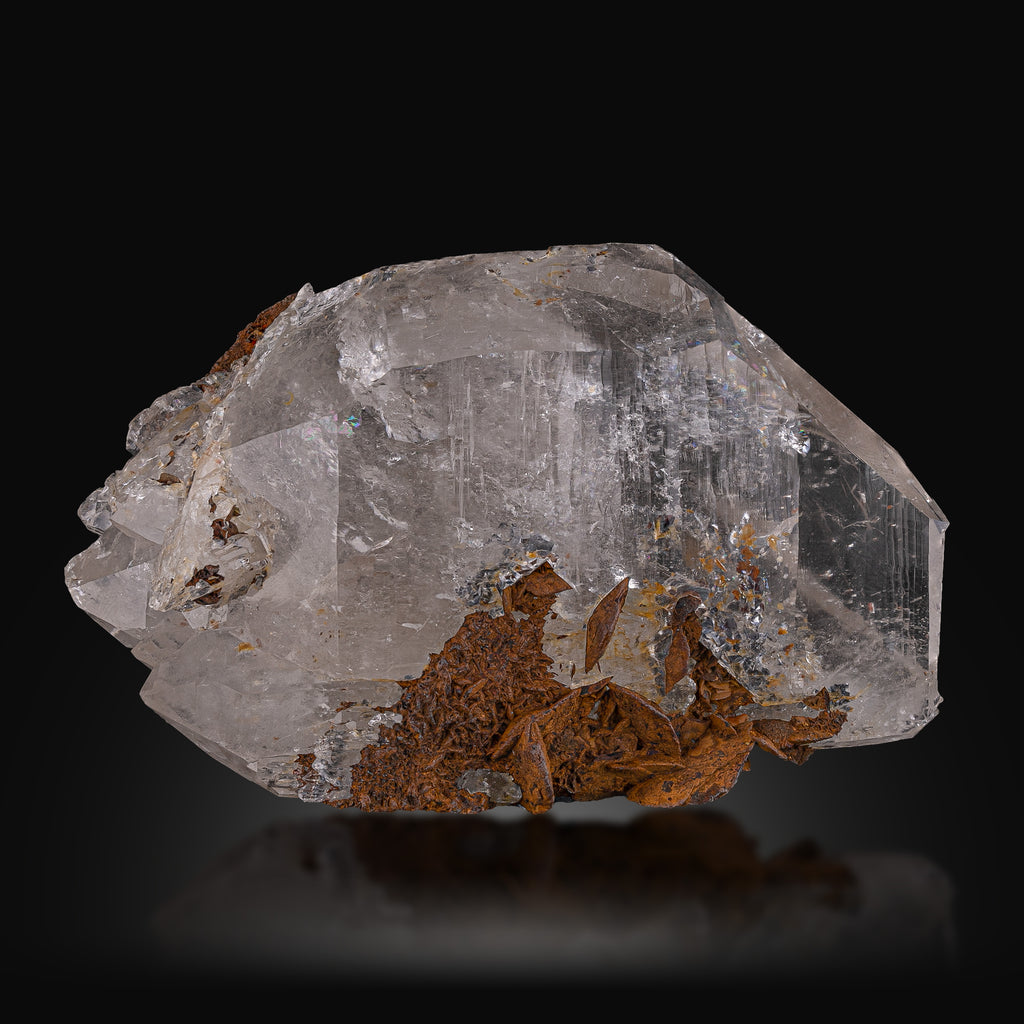 Clear Quartz with Siderite