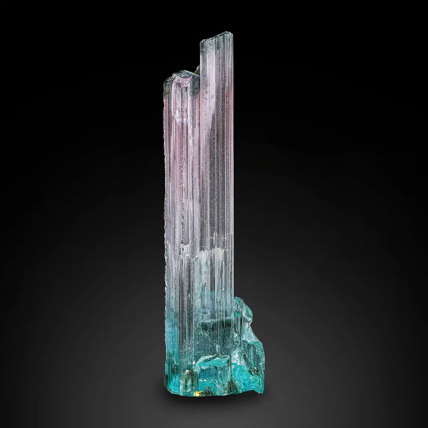 Gorgeous Bicolour Tourmaline with Pink and Seafoam Blue colours from Pachigram, Paprok, Afghanistan